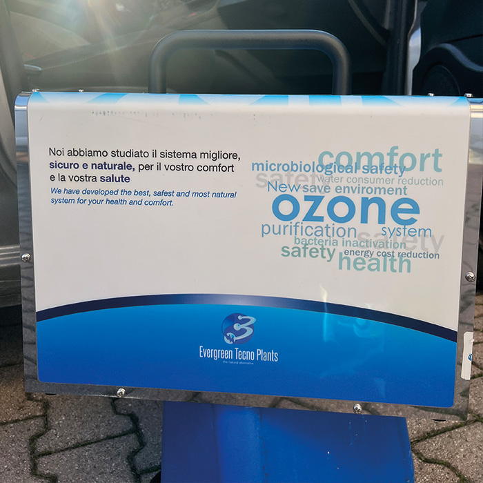 Sanificazione con ozono